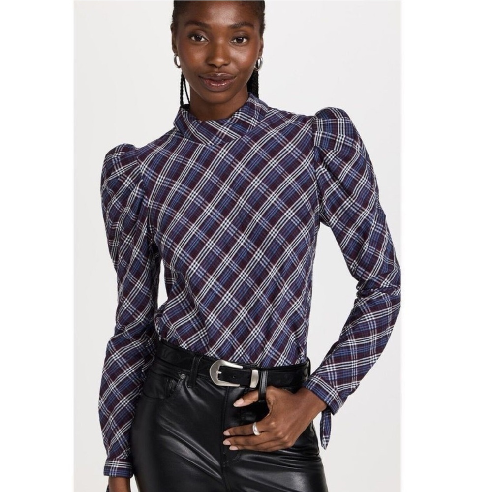 Veronica Beard Isabel Plaid Shirt. Size 2